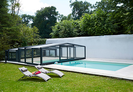 Choix coloris aluminium abris de piscine Rénoval