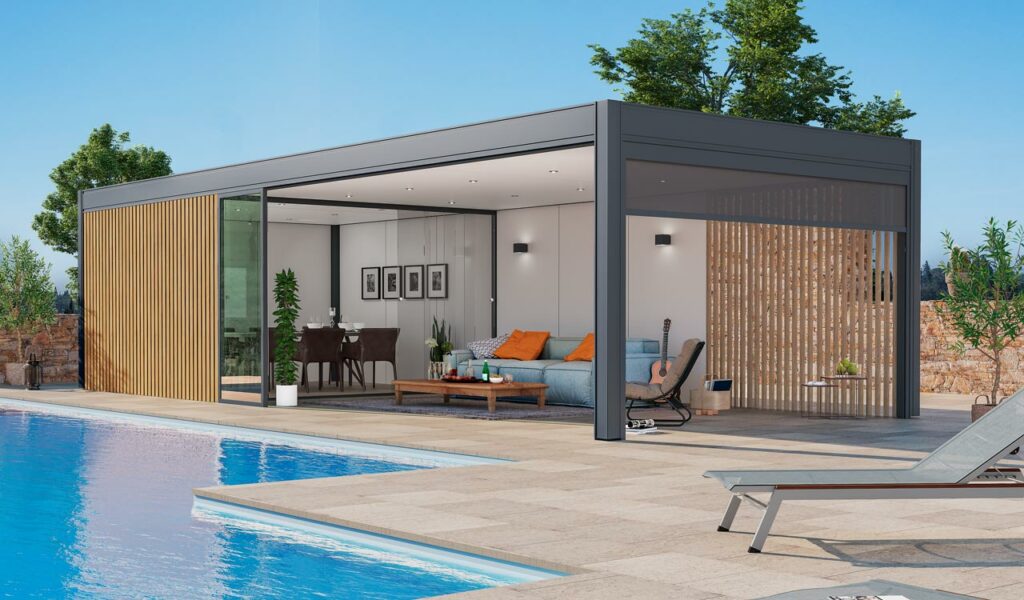 Pool house espace lounge luxe